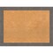 Cork Board, Rustic Plank Grey Narrow Frame - Bulletin Board, Organization Board, Pin Board